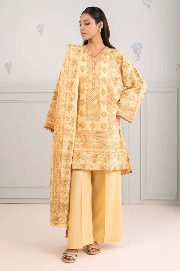Zellbury Summer Printed Lawn Unstitched 3Pc Suit WUS25X30440