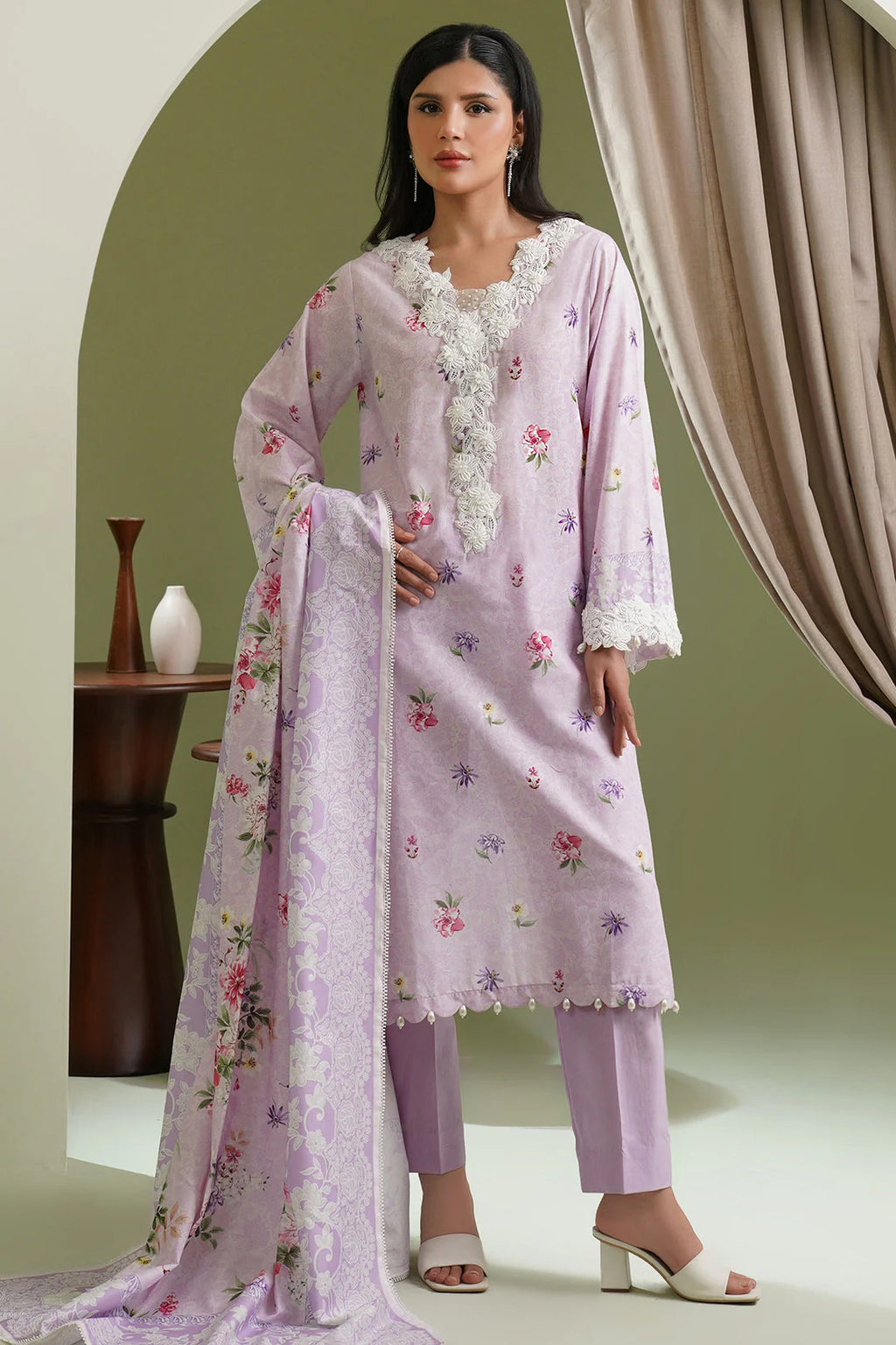 Zellbury Summer Printed Lawn Unstitched 3Pc Suit WUS25X30453