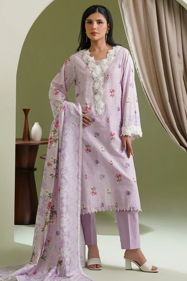 Zellbury Summer Printed Lawn Unstitched 3Pc Suit WUS25X30453