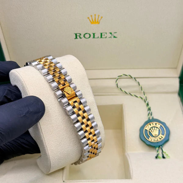 Rolex Jublie chain truetone white dial