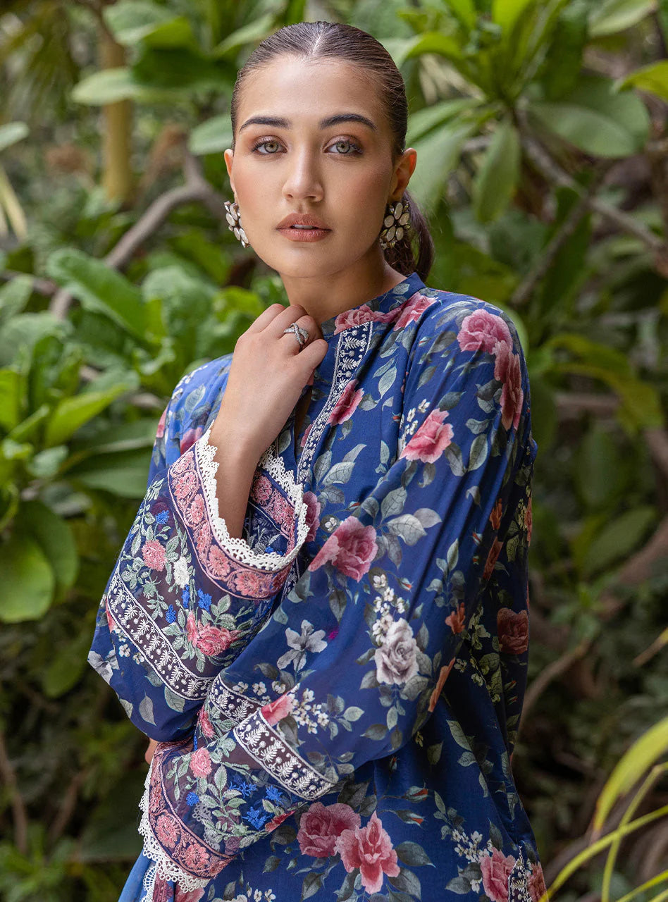 Zainab Chottani Tahra Embroidered Lawn Unstitched 3Pc Suit D-04 ZARA