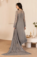 Zarif Thread Works Embroidered Chiffon Unstitched 3Pc Suit ZL-05 AYMAH