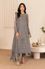 Zarif Thread Works Embroidered Chiffon Unstitched 3Pc Suit ZL-05 AYMAH