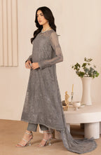 Zarif Thread Works Embroidered Chiffon Unstitched 3Pc Suit ZL-05 AYMAH