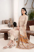 Zarif Festive Eid Embroidered Lawn Unstitched 3Pc Suit ZL-08 DIVAH