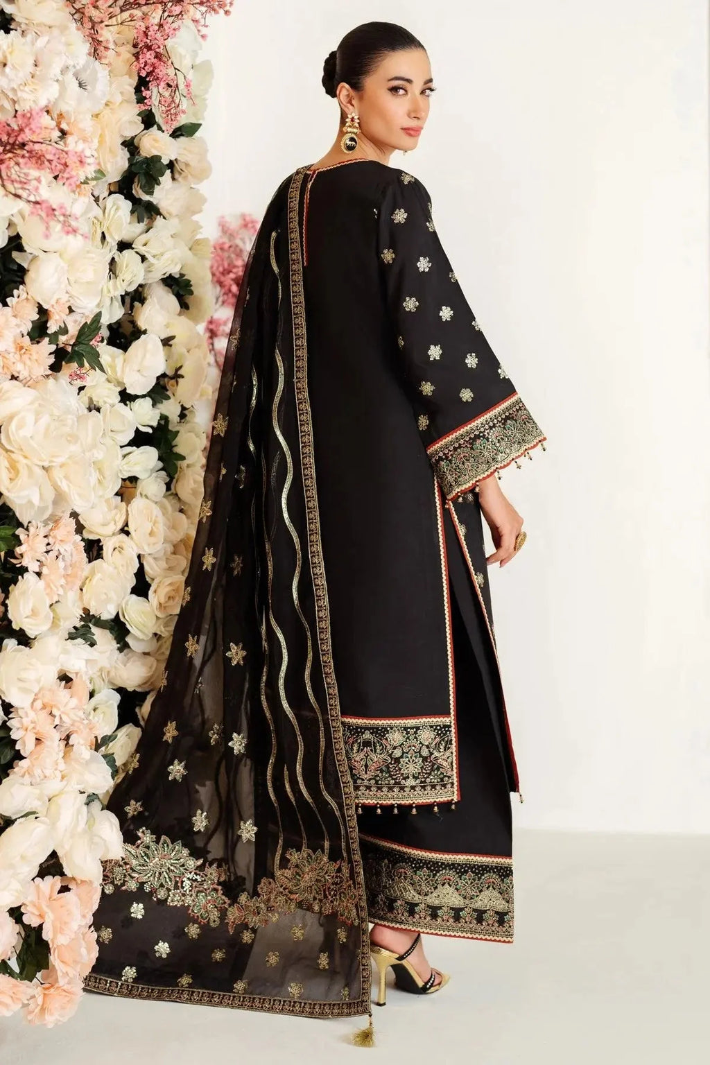 Alizeh Fashion Luxe Embroidered Raw Silk Unstitched 3Pc Suit AF-RS-07-Gale
