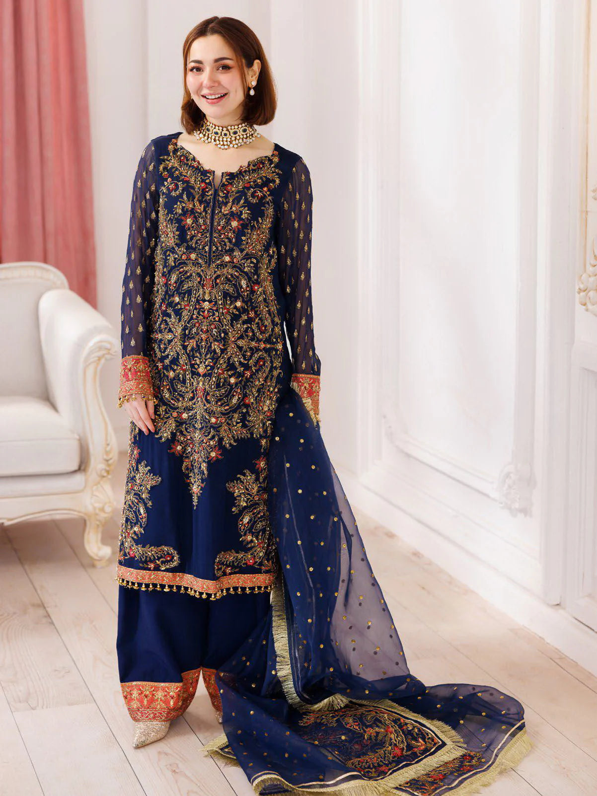 Charizma Dastan-e-Jashan Luxury Chiffon Unstitched 3Pc Suit DJ5-07