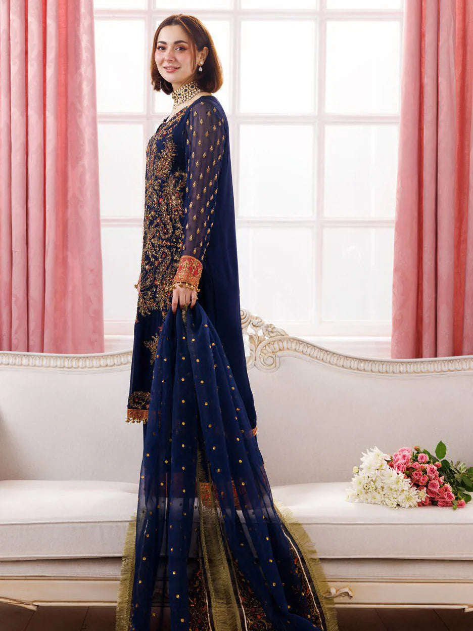 Charizma Dastan-e-Jashan Luxury Chiffon Unstitched 3Pc Suit DJ5-07