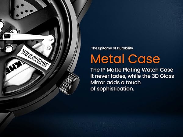 Car Wheel Watch, Racing Watch for Men/Car Enthusiast